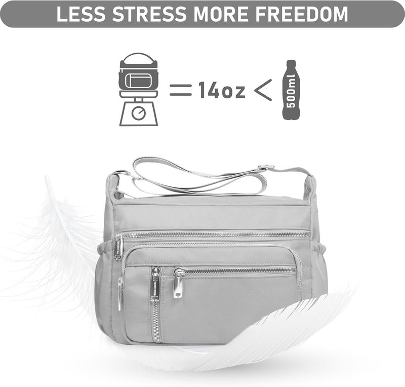 NPBAG Crossbody Bag for Women, Shoulder Purse Handbag Messenger Bag, Trendy Pocketbooks, Waterproof and Multi-Pockets - Image 4